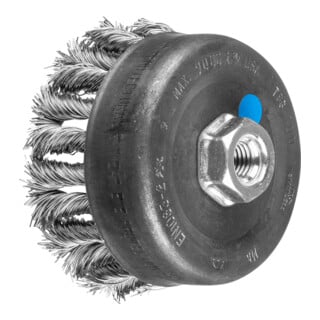 PFERD TOOLS COMBITWIST Topfbürste gezopft TBG Ø 100mm M14 Edelstahl-Draht-Ø 0,50mm Winkelschleifer