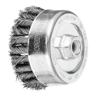 PFERD TOOLS COMBITWIST Topfbürste gezopft TBG Ø 100mm M14 Stahl-Draht-Ø 0,50mm Winkelschleifer