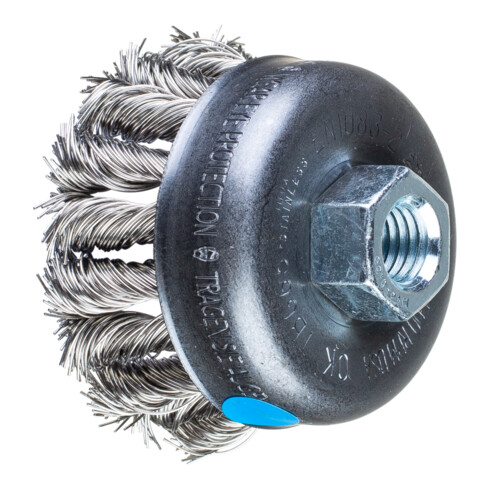 PFERD TOOLS COMBITWIST Topfbürste gezopft TBG Ø 65 mm M14 Edelstahl-Draht-Ø 0,50mm Winkelschleifer