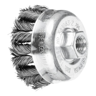 PFERD TOOLS COMBITWIST Topfbürste gezopft TBG Ø 65 mm M14 Stahl-Draht-Ø 0,35 mm Winkelschleifer (1)