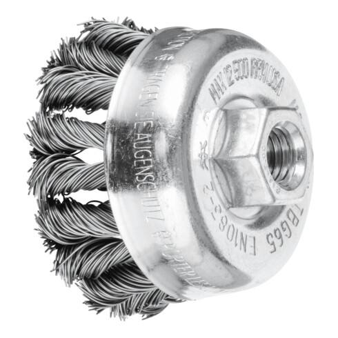 PFERD TOOLS COMBITWIST Topfbürste gezopft TBG Ø 65 mm M14 Stahl-Draht-Ø 0,50mm Winkelschleifer (1)