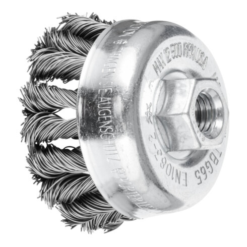 PFERD TOOLS COMBITWIST Topfbürste gezopft TBG Ø 65 mm M14 Stahl-Draht-Ø 0,50mm Winkelschleifer (1)