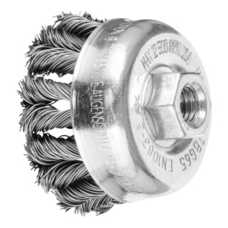 PFERD TOOLS COMBITWIST Topfbürste gezopft TBG Ø 65 mm M14 Stahl-Draht-Ø 0,50mm Winkelschleifer