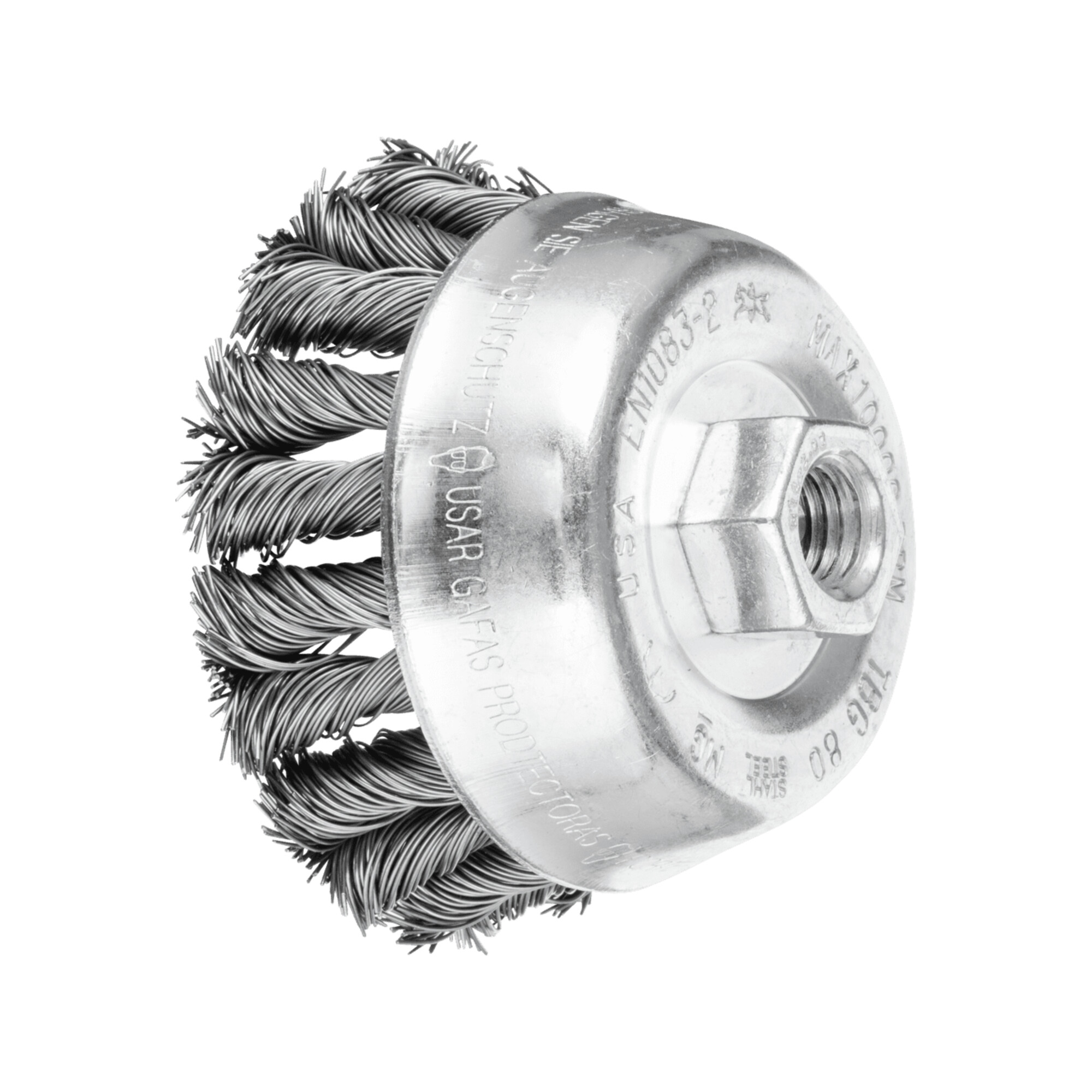 PFERD TOOLS COMBITWIST Topfbürste gezopft TBG Ø 80mm M14 Stahl-Draht-Ø 0,50mm Winkelschleifer (1)