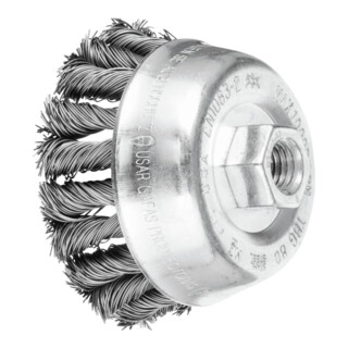 PFERD TOOLS COMBITWIST Topfbürste gezopft TBG Ø 80mm M14 Stahl-Draht-Ø 0,50mm Winkelschleifer