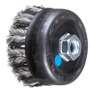 PFERD TOOLS COMBITWIST Topfbürste gezopft TBG Ø 100mm M14 Edelstahl-Draht-Ø 0,35 mm Winkelschleifer