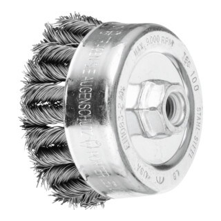 PFERD TOOLS COMBITWIST Topfbürste gezopft TBG Ø 100mm M14 Stahl-Draht-Ø 0,50mm Winkelschleifer