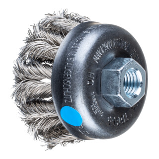 PFERD TOOLS COMBITWIST Topfbürste gezopft TBG Ø 65 mm M14 Edelstahl-Draht-Ø 0,35 mm Winkelschleifer