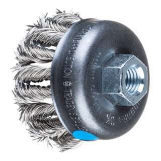 PFERD TOOLS COMBITWIST Topfbürste gezopft TBG Ø 65 mm M14 Edelstahl-Draht-Ø 0,50mm Winkelschleifer