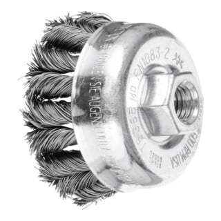 PFERD TOOLS COMBITWIST Topfbürste gezopft TBG Ø 65 mm M14 Stahl-Draht-Ø 0,35 mm Winkelschleifer