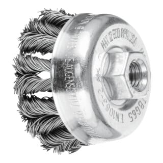 PFERD TOOLS COMBITWIST Topfbürste gezopft TBG Ø 65 mm M14 Stahl-Draht-Ø 0,50mm Winkelschleifer