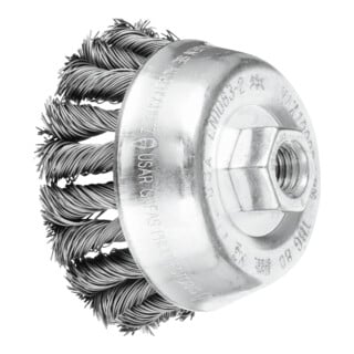 PFERD TOOLS COMBITWIST Topfbürste gezopft TBG Ø 80mm M14 Stahl-Draht-Ø 0,50mm Winkelschleifer