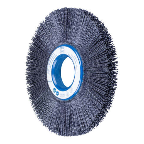 PFERD TOOLS COMPOSITE FLEX Rundbürste RBUP Ø 200x13x50,8 mm Keramik-Filament-Ø 1,10mm Korn 120 stationär