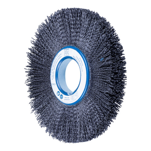 PFERD TOOLS COMPOSITE FLEX Rundbürste RBUP Ø 200x13x50,8 mm Keramik-Filament-Ø 1,10mm Korn 80 stationär