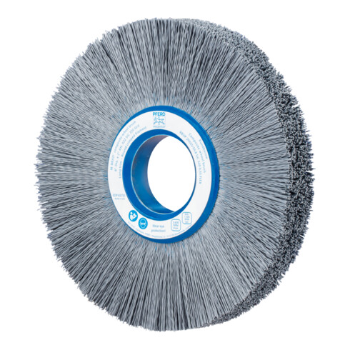 PFERD TOOLS COMPOSITE FLEX Rundbürste RBUP Ø 200x25x50,8 mm Bohrung SiC-Filament-Ø 0,55 mm Korn 320 stationär