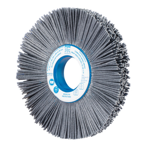 PFERD TOOLS COMPOSITE FLEX Rundbürste RBUP Ø 200x25x50,8 mm Bohrung SiC-Filament-Ø 1,14 mm Korn 80 stationär