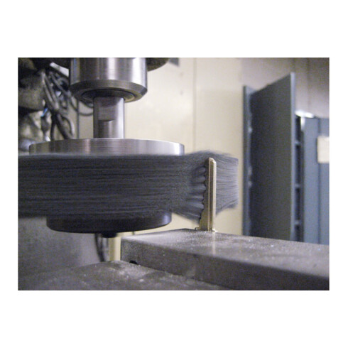 PFERD TOOLS COMPOSITE FLEX Rundbürste RBUP Ø 250x13x50,8 mm Keramik-Filament-Ø 1,10mm Korn 80 stationär