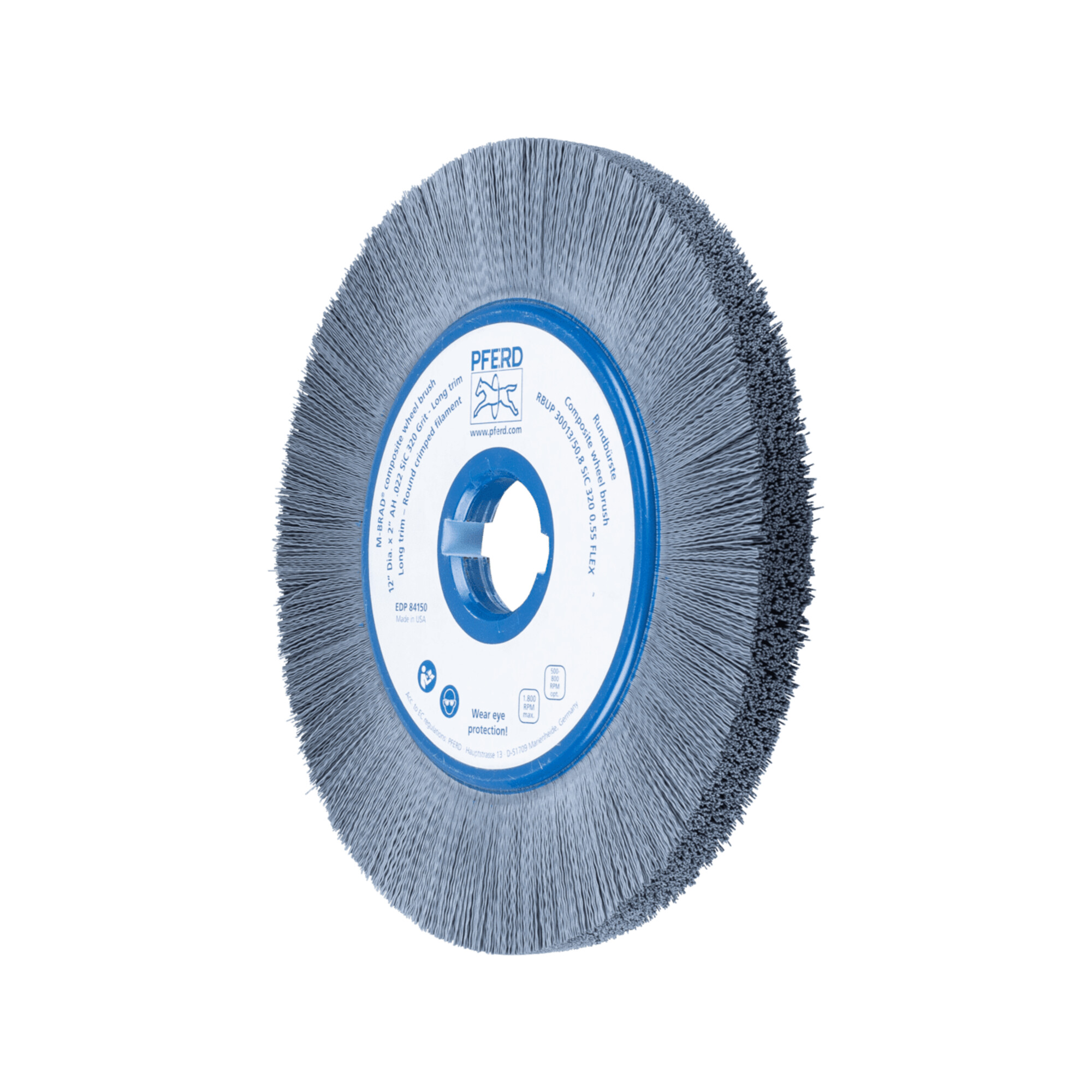 PFERD TOOLS COMPOSITE FLEX Rundbürste RBUP Ø 300x13x50,8 mm Bohrung SiC-Filament-Ø 0,55 mm Korn 320 stationär