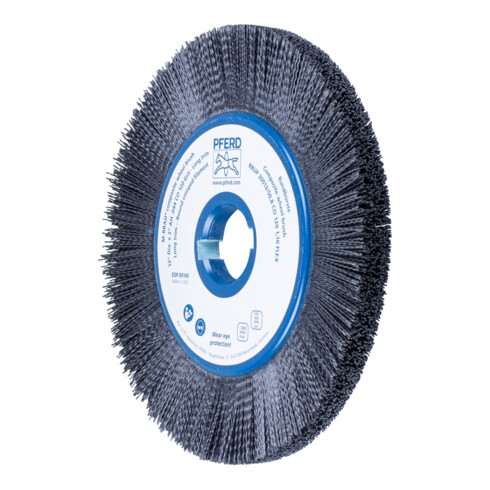 PFERD TOOLS COMPOSITE FLEX Rundbürste RBUP Ø 300x13x50,8 mm Keramik-Filament-Ø 1,10mm Korn 120 stationär
