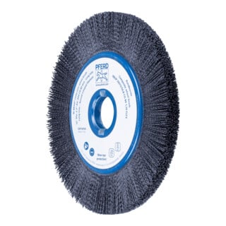 PFERD TOOLS COMPOSITE FLEX Rundbürste RBUP Ø 300x13x50,8 mm Keramik-Filament-Ø 1,10mm Korn 80 stationär