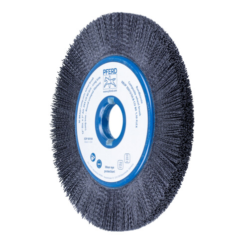 PFERD TOOLS COMPOSITE FLEX Rundbürste RBUP Ø 300x13x50,8 mm Keramik-Filament-Ø 1,10mm Korn 80 stationär