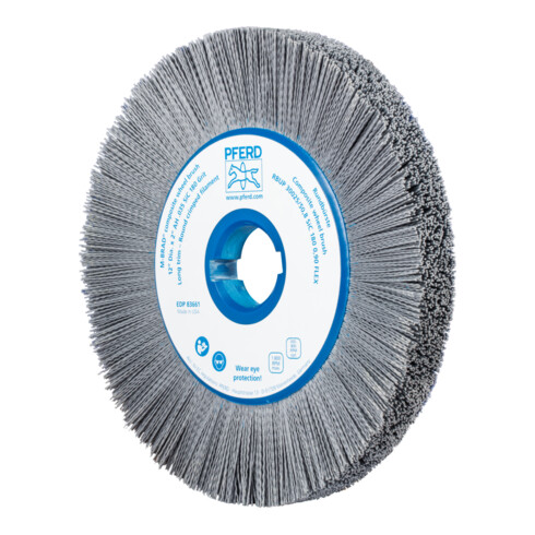 PFERD TOOLS COMPOSITE FLEX Rundbürste RBUP Ø 300x25x50,8 mm Bohrung SiC-Filament-Ø 0,90mm Korn 180 stationär
