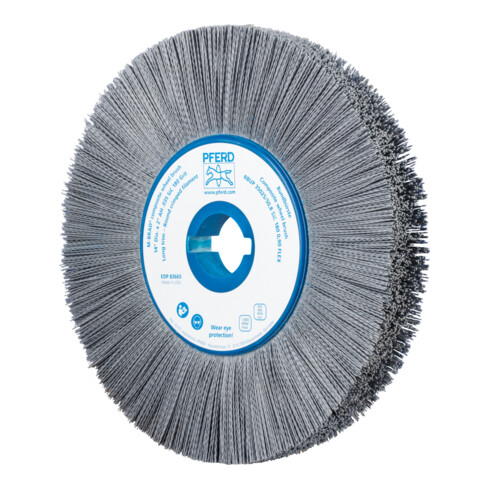 PFERD TOOLS COMPOSITE FLEX Rundbürste RBUP Ø 350x25x50,8 mm Bohrung SiC-Filament-Ø 0,90mm Korn 180 stationär