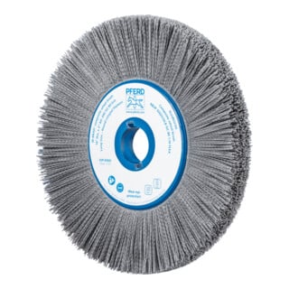 PFERD TOOLS COMPOSITE FLEX Rundbürste RBUP Ø 350x25x50,8 mm Bohrung SiC-Filament-Ø 1,10mm Korn 80 stationär