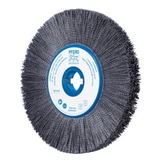 PFERD TOOLS COMPOSITE FLEX Rundbürste RBUP Ø 350x25x50,8 mm Keramik-Filament-Ø 1,10mm Korn 80 stationär