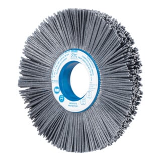 PFERD TOOLS COMPOSITE FLEX Rundbürste RBUP Ø 200x25x50,8 mm Bohrung SiC-Filament-Ø 1,14 mm Korn 80 stationär