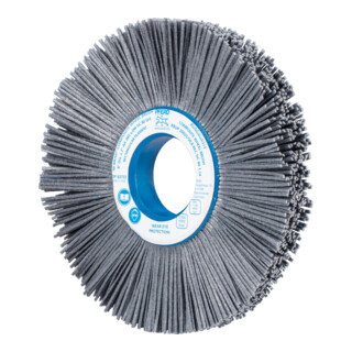 PFERD TOOLS COMPOSITE FLEX Rundbürste RBUP Ø 200x25x50,8 mm Bohrung SiC-Filament-Ø 1,14 mm Korn 80 stationär