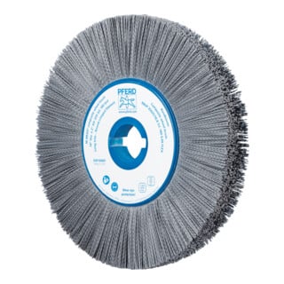 PFERD TOOLS COMPOSITE FLEX Rundbürste RBUP Ø 350x25x50,8 mm Bohrung SiC-Filament-Ø 0,90mm Korn 180 stationär