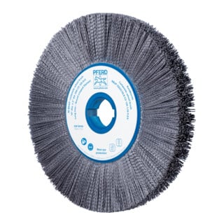 PFERD TOOLS COMPOSITE FLEX Rundbürste RBUP Ø 350x25x50,8 mm Keramik-Filament-Ø 1,10mm Korn 120 stationär