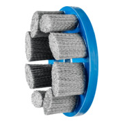 PFERD TOOLS COMPOSITE FLEX Tellerbürste DBU Ø 150x22,2 mm Bohrung SiC-Filament-Ø 0,55 mm Korn 80 stationär