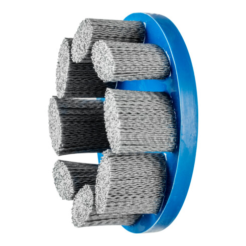PFERD TOOLS COMPOSITE FLEX Tellerbürste DBU Ø 150x22,2 mm Bohrung SiC-Filament-Ø 1,10mm Korn 120 stationär
