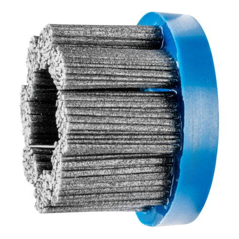 PFERD TOOLS COMPOSITE FLEX Tellerbürste DBU Ø 76x22,2 mm Bohrung SiC-Filament-Ø 1,14 mm Korn 80 stationär