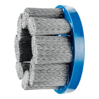 PFERD TOOLS COMPOSITE FLEX Tellerbürste DBU Ø 100x22,2 mm Bohrung SiC-Filament-Ø 0,55 mm Korn 320 stationär