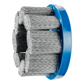 PFERD TOOLS COMPOSITE FLEX Tellerbürste DBU Ø 100x22,2 mm Bohrung SiC-Filament-Ø 0,55 mm Korn 320 stationär