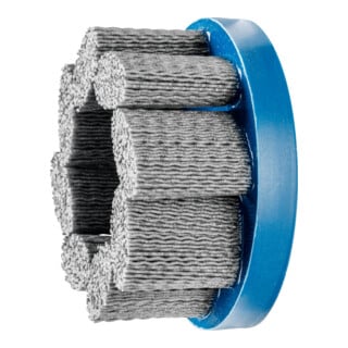 PFERD TOOLS COMPOSITE FLEX Tellerbürste DBU Ø 100x22,2 mm Bohrung SiC-Filament-Ø 1,10mm Korn 120 stationär