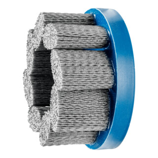 PFERD TOOLS COMPOSITE FLEX Tellerbürste DBU Ø 100x22,2 mm Bohrung SiC-Filament-Ø 1,10mm Korn 120 stationär