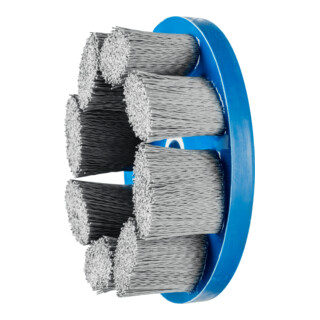 PFERD TOOLS COMPOSITE FLEX Tellerbürste DBU Ø 150x22,2 mm Bohrung SiC-Filament-Ø 0,55 mm Korn 320 stationär