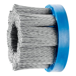 PFERD TOOLS COMPOSITE FLEX Tellerbürste DBU Ø 76x22,2 mm Bohrung SiC-Filament-Ø 0,55 mm Korn 320 stationär