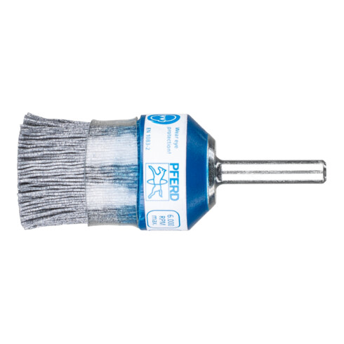 PFERD TOOLS COMPOSITE Pinselbürste PBUPR Ø 28 mm Schaft-Ø 6 mm SiC-Filament-Ø 0,55 mm Korn 120 stationär
