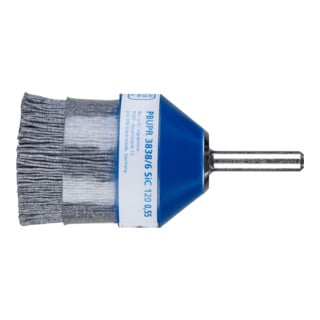 PFERD TOOLS COMPOSITE Pinselbürste PBUPR Ø 38 mm Schaft-Ø 6 mm SiC-Filament-Ø 0,55 mm Korn 120 stationär