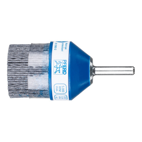 PFERD TOOLS COMPOSITE Pinselbürste PBUPR Ø 38 mm Schaft-Ø 6 mm SiC-Filament-Ø 1,00mm Korn 120 stationär