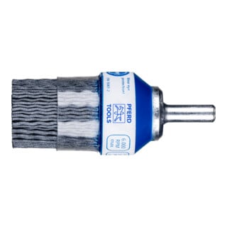 PFERD TOOLS COMPOSITE Pinselbürste PBUPR Ø 28 mm Schaft-Ø 6 mm SiC-Filament-Ø 1,00mm Korn 120 stationär