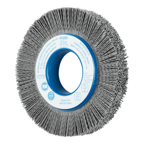 PFERD TOOLS COMPOSITE Rundbürste RBUP Ø 150x25x50,8 mm Bohrung SiC-Filament-Ø 1,10mm Korn 120 stationär