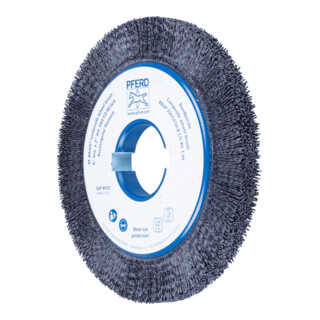 PFERD TOOLS COMPOSITE Rundbürste RBUP Ø 200x13x50,8 mm Bohrung Keramik-Filament-Ø 1,10mm Korn 80 stationär