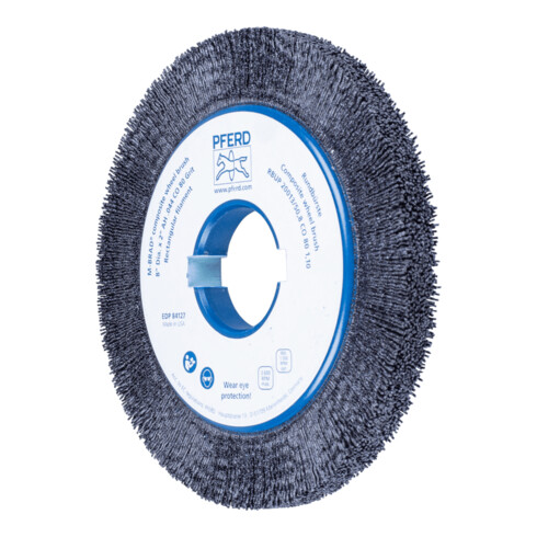 PFERD TOOLS COMPOSITE Rundbürste RBUP Ø 200x13x50,8 mm Bohrung Keramik-Filament-Ø 1,10mm Korn 80 stationär