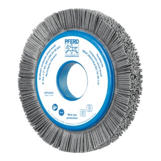 PFERD TOOLS COMPOSITE Rundbürste RBUP Ø 200x25x50,8 mm Bohrung SiC-Filament-Ø 1,14 mm Korn 80 stationär